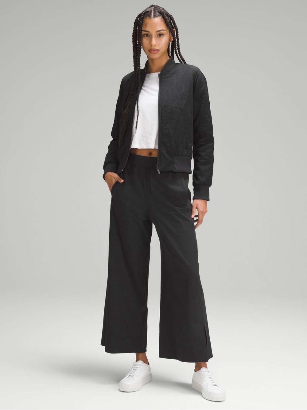 Lululemon Stretch Woven Wide-Leg High-Rise Cropped Pants
